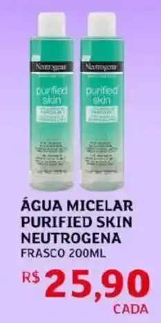 Água micelar purified skin neutrogena frasco