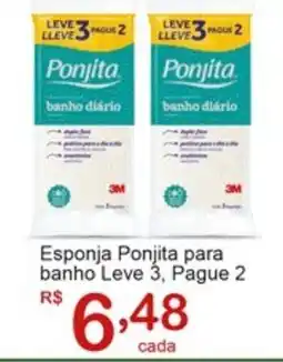 Giga Atacado Esponja Ponjita para banho oferta