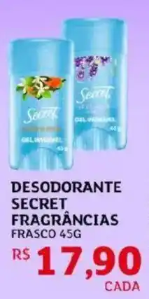 Assaí Atacadista Desodorante secret fragrâncias frasco oferta