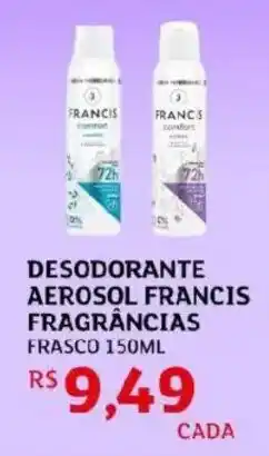 Assaí Atacadista Desodorante aerosol francis fragrancias oferta