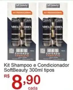 Giga Atacado Kit Shampoo e Condicionador SoftBeauty tipos oferta