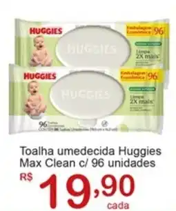 Giga Atacado Toalha umedecida Huggies Max Clean oferta
