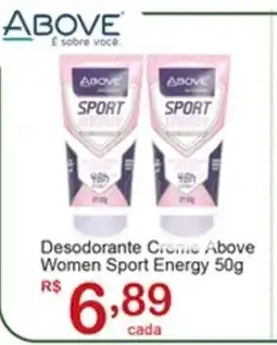 Giga Atacado Desodorante Creme Above Women Sport Energy oferta