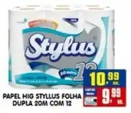 Higa's Supermercado Papel hig styllus folha dupla 20m com 12 oferta