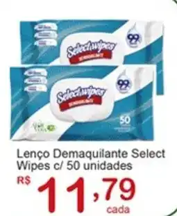 Giga Atacado Lenço Demaquilante Select Wipes c/ 50 unidades oferta