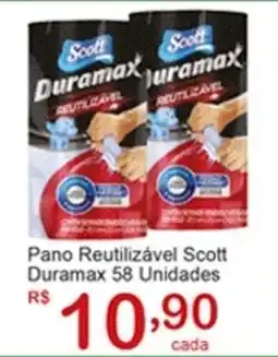 Giga Atacado Pano Reutilizável Scott Duramax 58 Unidades oferta