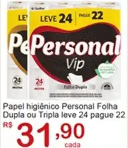 Giga Atacado Papel higiênico Personal Folha Dupla ou Tripla oferta