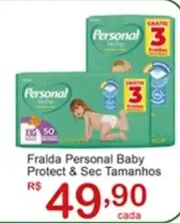 Giga Atacado Fralda Personal Baby Protect & Sec Tamanhos oferta