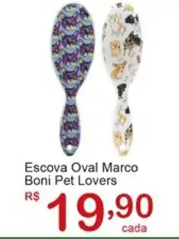 Giga Atacado Escova Oval Marco Boni Pet Lovers oferta