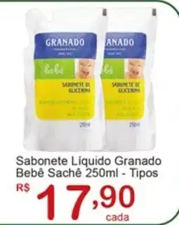 Giga Atacado Sabonete Liquido Granado Bebê Sachê Tipos oferta