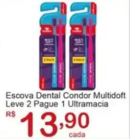 Giga Atacado Escova Dental Condor Multidoft oferta