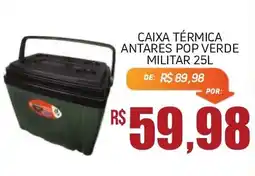 Economart Atacadista Caixa térmica antares pop verde militar oferta