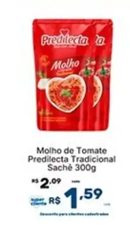 Super Lagoa Molho de Tomate Predilecta Tradicional Sachê oferta