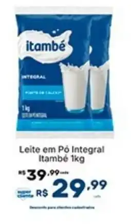 Super Lagoa Leite em Pó Integral itambé oferta