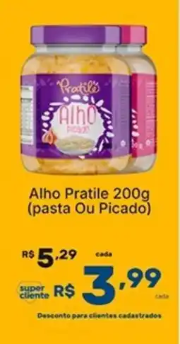Super Lagoa Alho Pratile (pasta Ou Picado) oferta