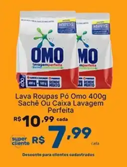 Super Lagoa Lava Roupas Pó Omo Sachê Ou Caixa Lavagem Perfeita oferta