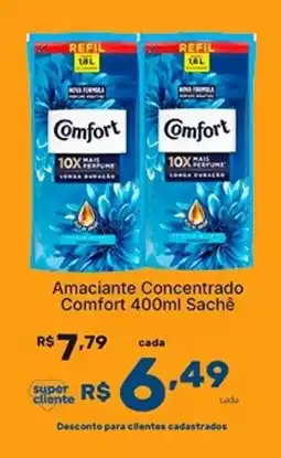 Super Lagoa Amaciante Concentrado Comfort Sachê oferta