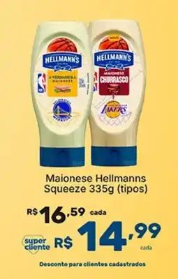 Super Lagoa Maionese Hellmanns Squeeze (tipos) oferta