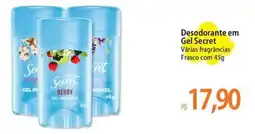Atacadão Desodorante em Gel Secret Várias fragrâncias Frasco oferta
