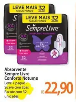 Atacadão Absorvente Sempre Livre Conforto Noturno oferta