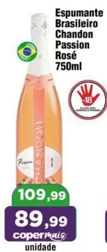 Copercana Espumante Brasileiro Chandon Passion Rosé oferta