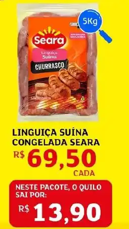 Assaí Atacadista Linguiça suína congelada seara oferta