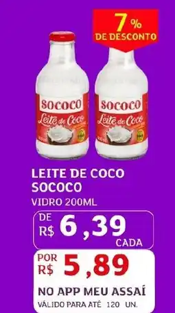 Assaí Atacadista Leite de coco sococo oferta