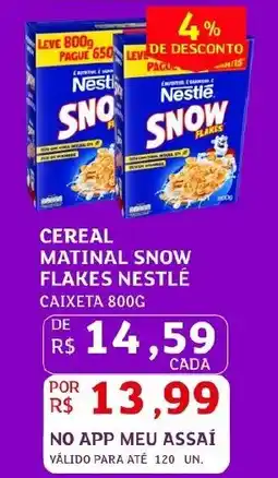 Assaí Atacadista Cereal matinal snow flakes nestlé oferta