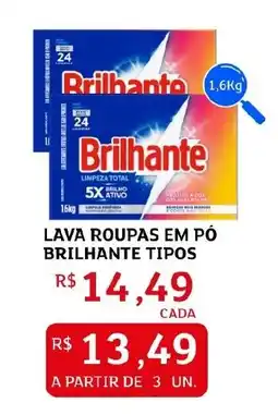 Assaí Atacadista Lava roupas em pó brilhante tipos oferta