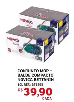 Assaí Atacadista Conjunto mop + balde compacto novica bettanin oferta