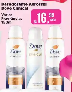 Supermercados Mateus Desodorante Aerossol Dove Clinical oferta