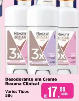 Supermercados Mateus Desodorante em Creme Rexona Clinical oferta