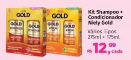 Supermercados Mateus Kit Shampoo + Condicionador Niely Gold oferta
