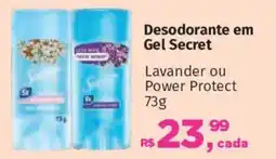 Supermercados Mateus Desodorante em Gel Secret oferta