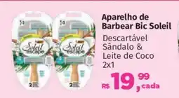 Supermercados Mateus Aparelho de Barbear Bic Soleil oferta
