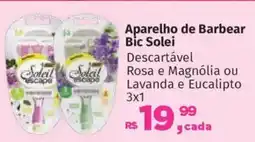Supermercados Mateus Aparelho de Barbear Bic Solei oferta