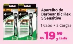 Supermercados Mateus Aparelho de Barbear Bic Flex 5 Sensitive oferta