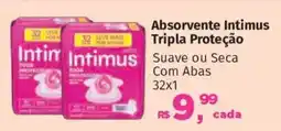 Supermercados Mateus Absorvente Intimus Tripla Proteção oferta