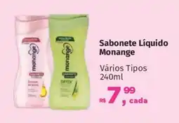 Supermercados Mateus Sabonete Líquido Monange oferta