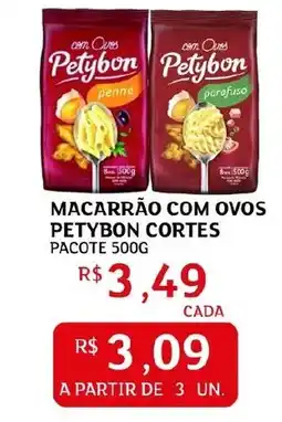 Assaí Atacadista Macarrão com ovos petybon cortes pacote oferta