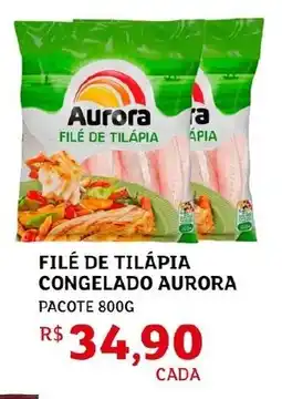 Assaí Atacadista Filé de tilápia congelado aurora pacote oferta