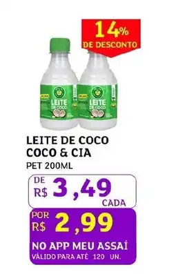 Assaí Atacadista Leite de coco coco & cia oferta