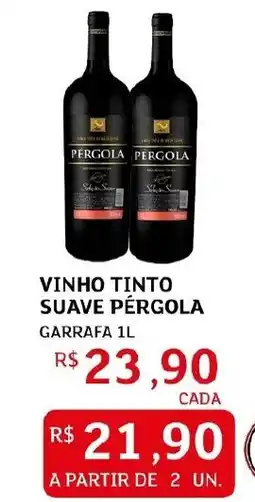 Assaí Atacadista Vinho tinto suave pérgola oferta