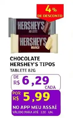 Assaí Atacadista Chocolate hershey's tipos oferta