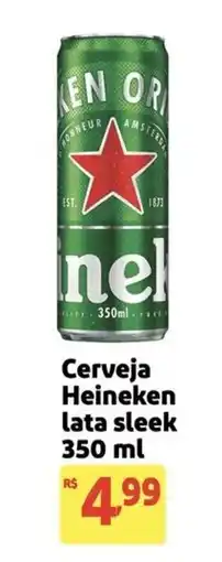 Mercado Extra Cerveja Heineken lata sleek oferta
