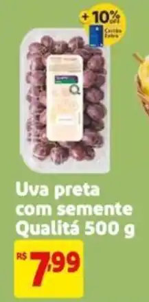 Uva preta com semente Qualitá