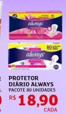 Assaí Atacadista Protetor diário always oferta
