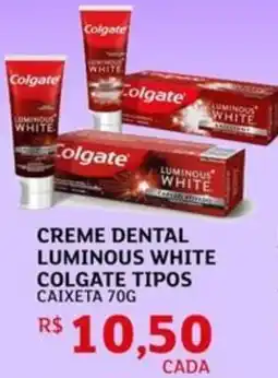 Assaí Atacadista Creme dental luminous white colgate tipos caixeta oferta