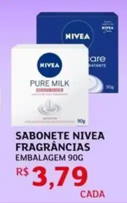 Assaí Atacadista Sabonete nivea fragrâncias embalagem oferta