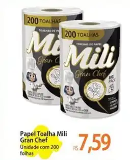 Atacadão Papel Toalha Mili Gran Chef oferta